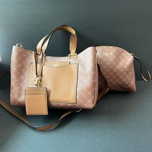 NWT STEVE MADDEN SATCHEL HANDBAG AND CLUTCH